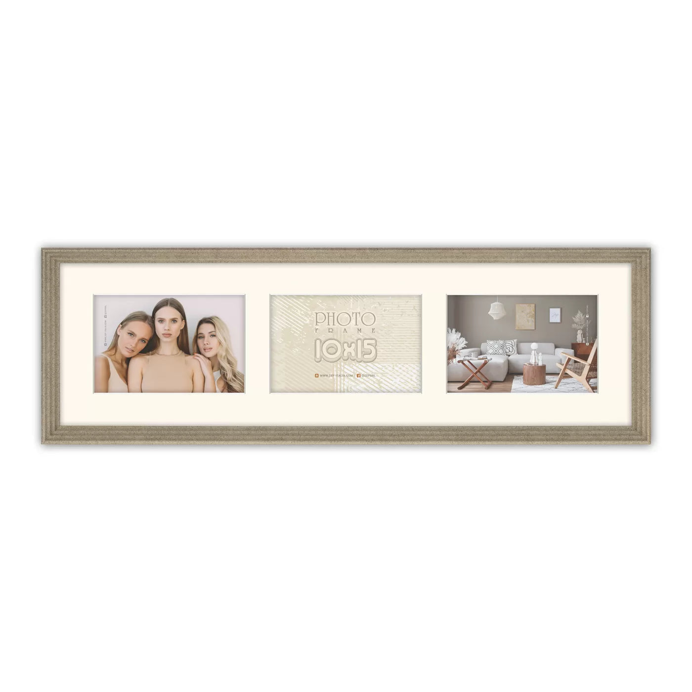 Cornice Multifoto Nola 3Q 3x10x15 - Cornice